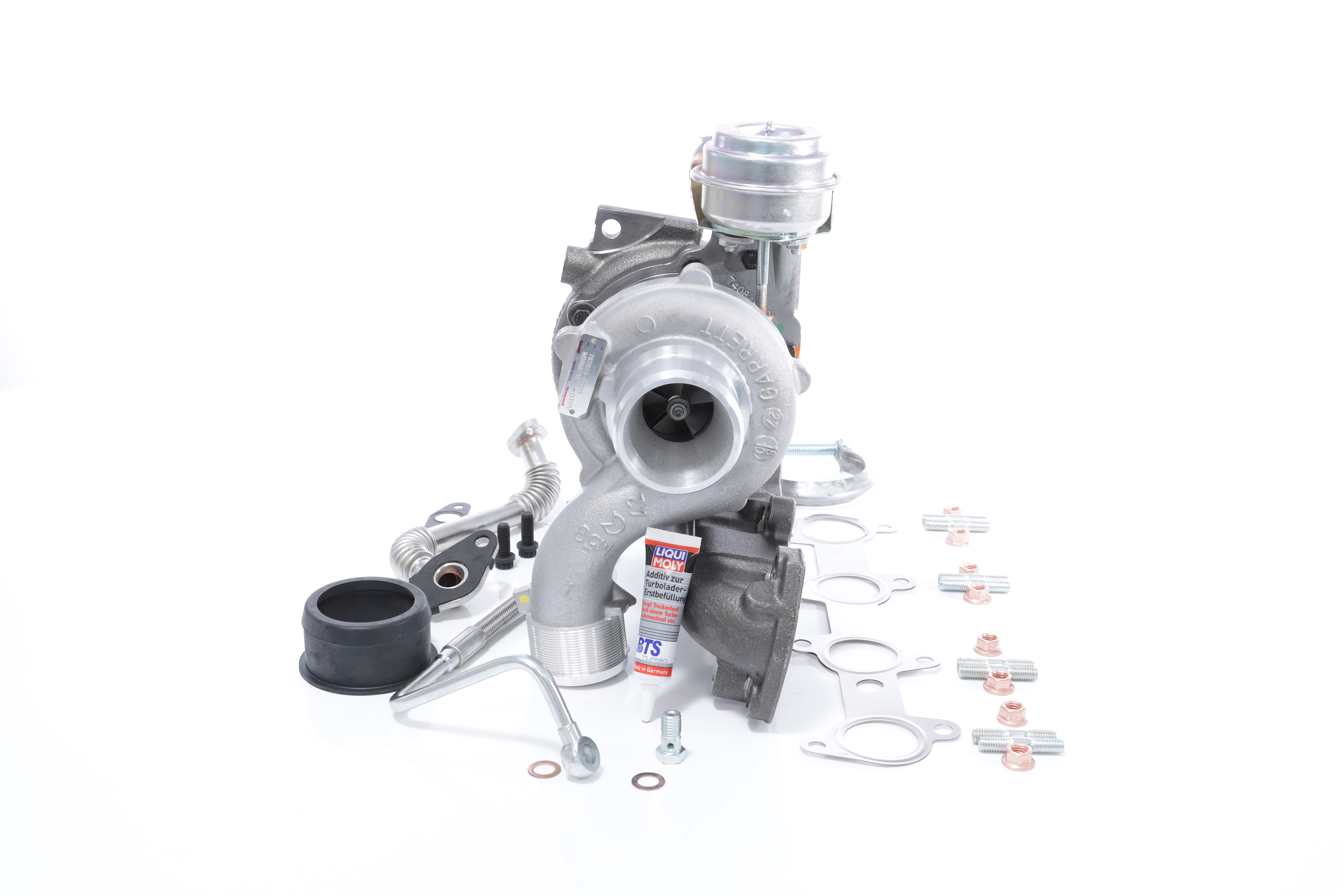 BTS TURBO T981357: Turbolader mit Ölzulaufleitung, mit Ölablaufleitung TURBO SERVICE SET ORIGINAL
