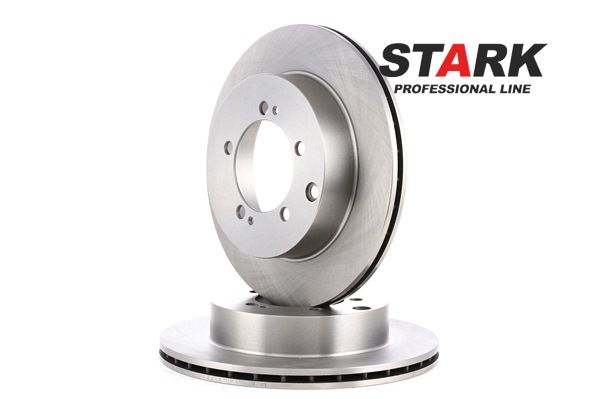 STARK SKBD-0022205: Disque de frein Essieu arrière, Ø: 284mm, ventilé, Fonte, Ø: 284mm, nu/non protégé/non plastifié, sans vis/boulons