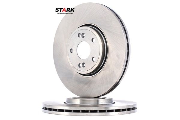 STARK SKBD-0022416: Disco de freno Eje delantero, Ø: 323,7mm, ventilado, Hierro fundido, Ø: 323,7mm, sin recubrimiento, sin tornillos