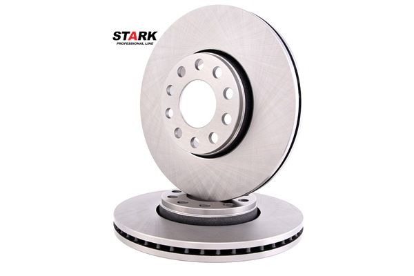 STARK SKBD-0022798: Disco de freno Eje delantero, Ø: 287,4mm, ventilado, Hierro fundido, Ø: 287,4mm, sin recubrimiento, sin tornillos