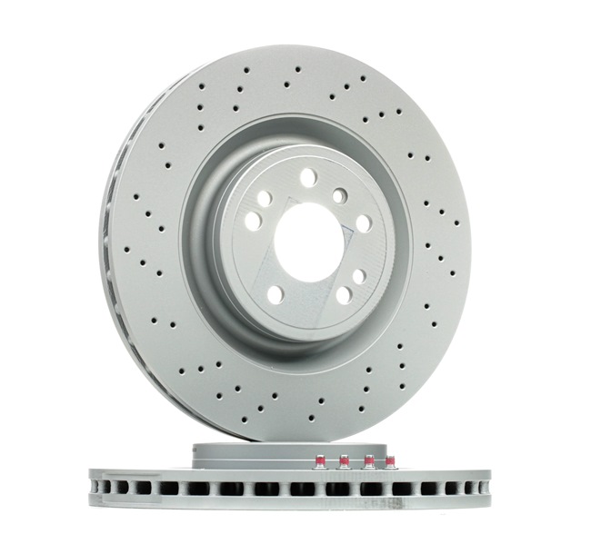 ATE 24.0132-0179.1: Bremsscheibe Ø: 350,0mm, gelocht/innenbel., Ø: 350,0mm, beschichtet, mit Schrauben