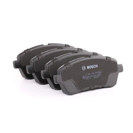 BOSCH 0 986 494 652: Juego de pastillas de freno con instrucciones de montaje, Chapa antichirridos, con tornillos