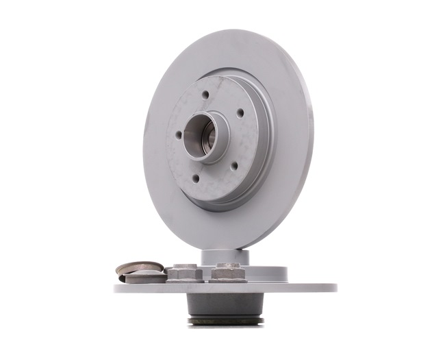 ATE 24.0111-0182.2: Disco de freno Ø: 274,0mm, macizo, Ø: 274,0mm, revestido, con cojinete rueda, con anillo sensor ABS
