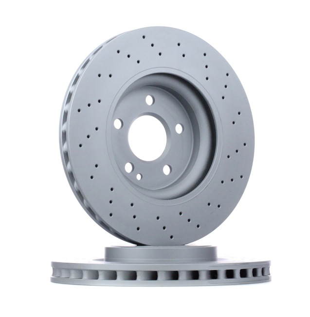 ATE 24.0130-0238.1: Bremsscheibe Ø: 320,0mm, gelocht/innenbel., Ø: 320,0mm, beschichtet, mit Schrauben
