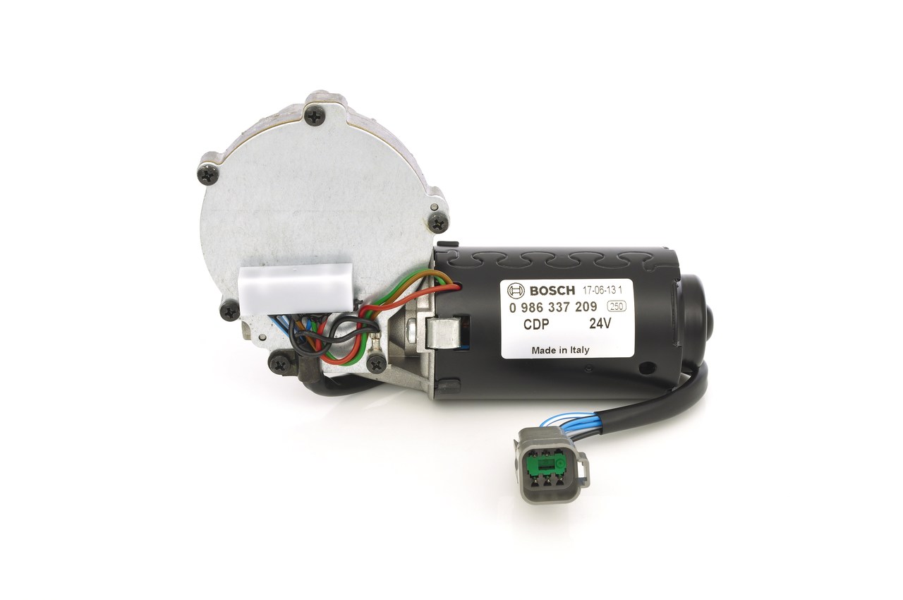 BOSCH 0 986 337 209: Silnik wycieraczek 24V, 8,8W, z przodu