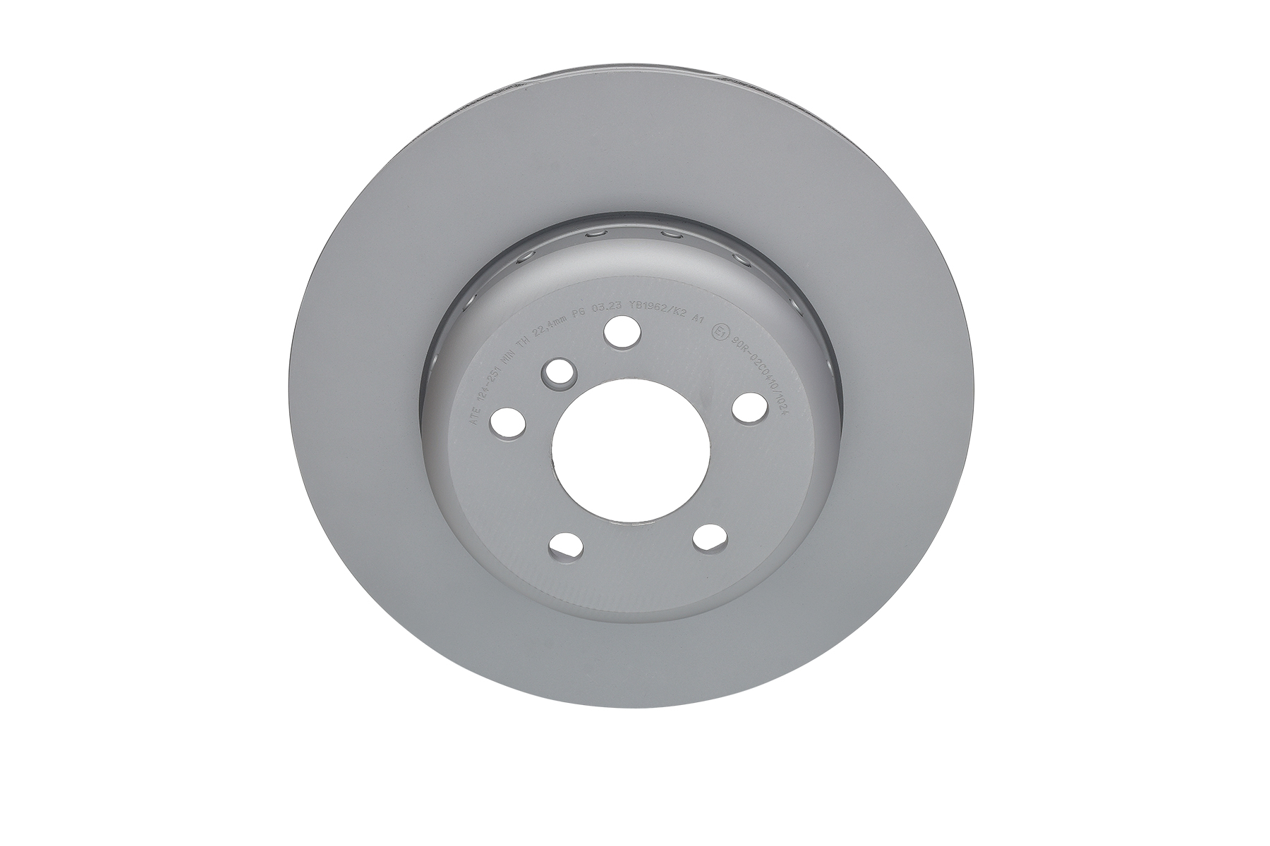 ATE 24.0124-0251.2: Disco de freno Ø: 345,0mm, disco de freno de dos piezas, ventilado, Ø: 345,0mm, revestido, con tornillos