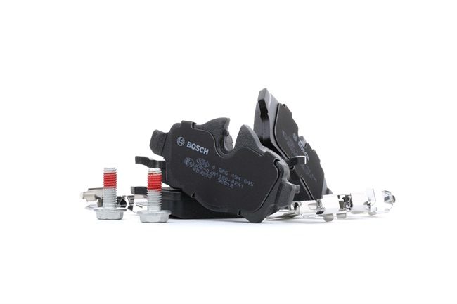 BOSCH 0 986 494 645: Bremsbeläge mit Montageanleitung, mit Anti-Quietsch-Blech, mit Schrauben