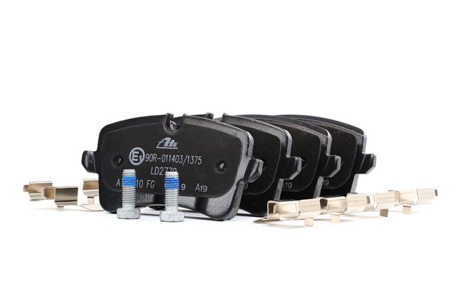 ATE 13.0470-2770.2: Juego de pastillas de freno con accesorios, con tornillos pinza freno Ceramic