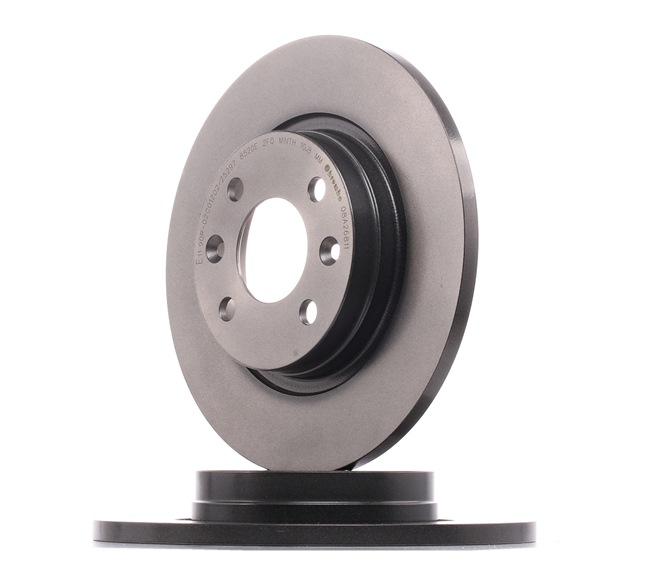 BREMBO 08.A268.11: Piduriketas Ø: 260mm, täis, Ø: 260mm, kaetud, koos kruvidega COATED DISC LINE