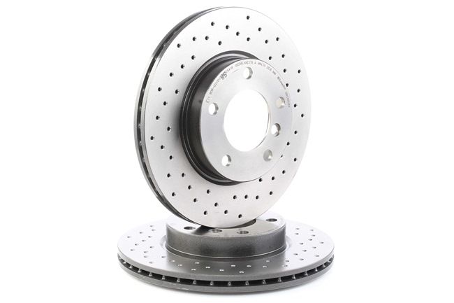 BREMBO 09.5390.3X: Bremsscheibe Ø: 286mm, gelocht/innenbel., Ø: 286mm, beschichtet, mit Schrauben XTRA LINE