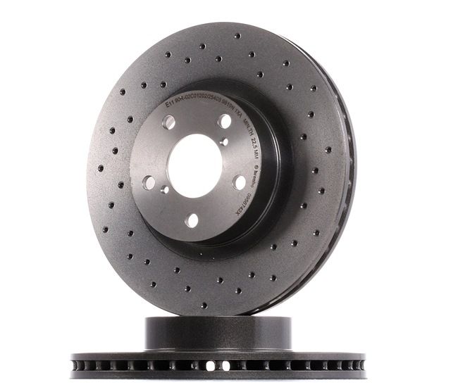 BREMBO 09.5674.2X: Bremsscheibe Ø: 276mm, gelocht/innenbel., Ø: 276mm, beschichtet XTRA LINE
