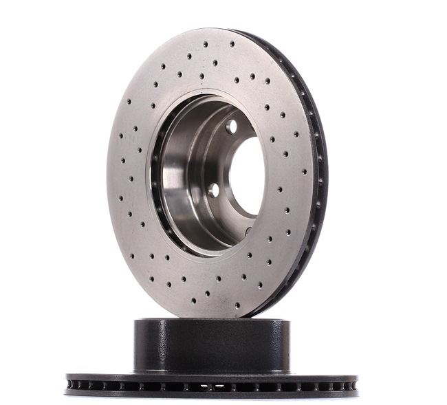BREMBO 09.6924.1X: Disc de frână Ř: 296mm, perforat/ventilat interior, Ř: 296mm, acoperit (cu un strat protector), cu suruburi XTRA LINE