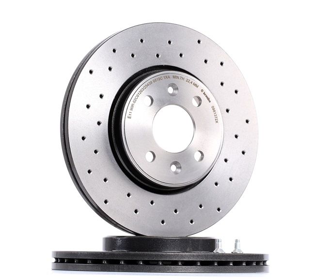 BREMBO 09.8137.2X: Piduriketas Ø: 280mm, augustatud/sise, Ø: 280mm, kaetud, koos kruvidega XTRA LINE