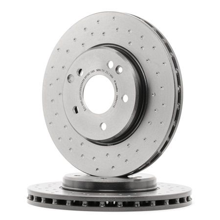 BREMBO 09.8411.1X: Féktárcsa Ø: 288mm, iyuggatott/belső hűtésű, Ø: 288mm, bevonatolt, csavarokkal XTRA LINE