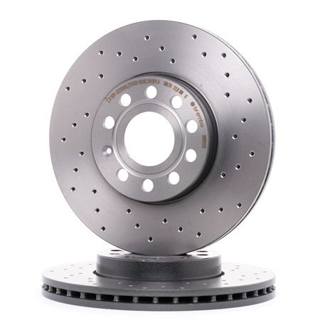 BREMBO 09.9145.1X: Piduriketas Ø: 288mm, augustatud/sise, Ø: 288mm, kaetud, koos kruvidega XTRA LINE