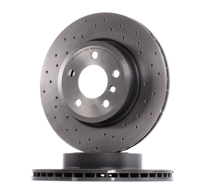 BREMBO 09.9581.1X: Brzdový kotúč Ø: 325mm, dierované/s vnútorným chladením, Ø: 325mm, potiahnutá, so skrutkami XTRA LINE