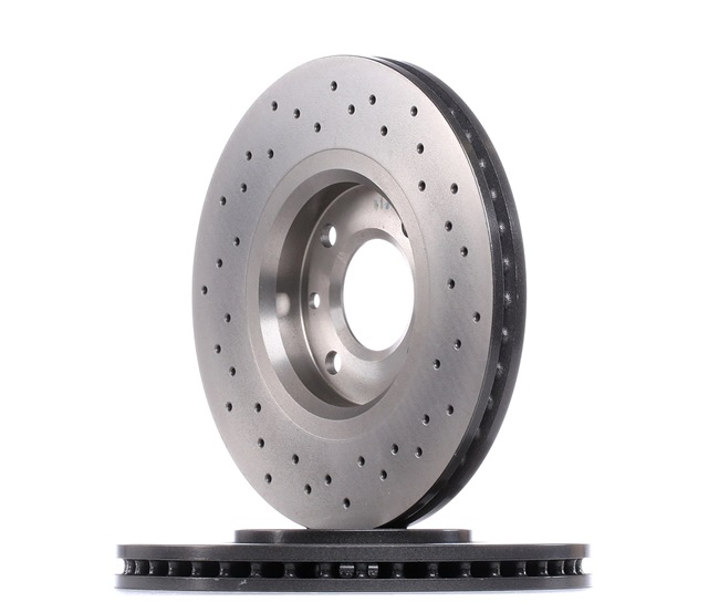 BREMBO 09.9619.1X: Brzdový kotouč R: 283mm, děrováno / vnitřně větráno, R: 283mm, nátěr, se šrouby XTRA LINE
