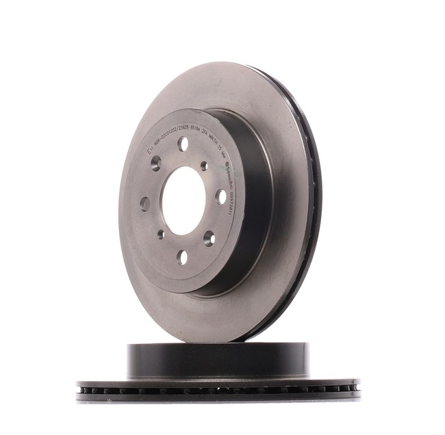 BREMBO 09.9728.11: Tarcza hamulcowa Ø: 253[mm], z wentylacją wewnętrzną, Ø: 253[mm], pokryty, ze śrubami COATED DISC LINE