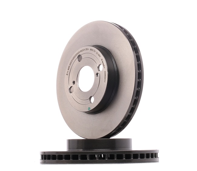 BREMBO 09.9824.11: Disque de frein Ø: 255mm, ventilé de l'intérieur, Ø: 255mm, revêtu COATED DISC LINE