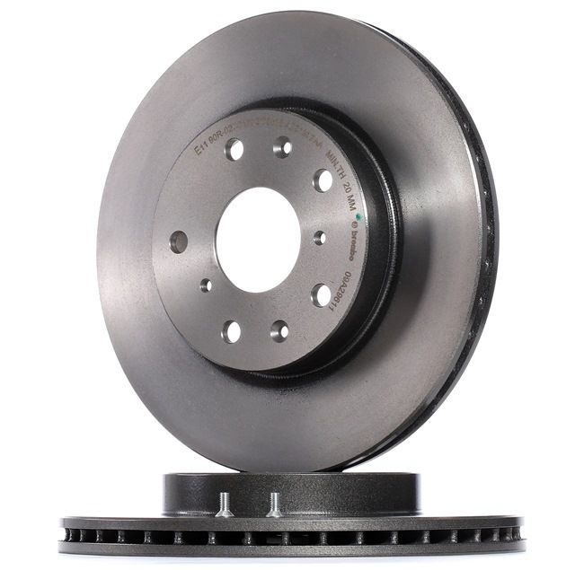 BREMBO 09.A296.11: Stabdžių diskas Ø: 280mm, vidinis ventiliavimas, Ø: 280mm, padengta, su varžtais COATED DISC LINE
