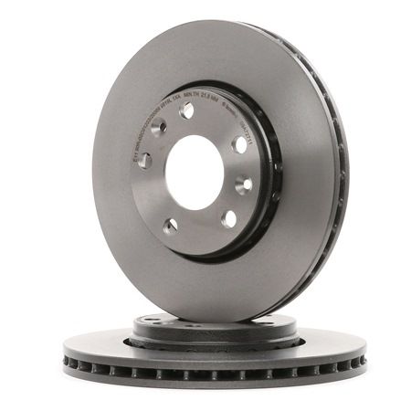 BREMBO 09.A727.11: Bremžu diski Ø: 280mm, ar iekšējo ventilāciju, Ø: 280mm, pārklāts, ar skrūvēm COATED DISC LINE