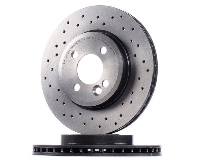 BREMBO 09.A761.1X: Disco de freno Ø: 280mm, perforado/ventil. int., Ø: 280mm, revestido XTRA LINE