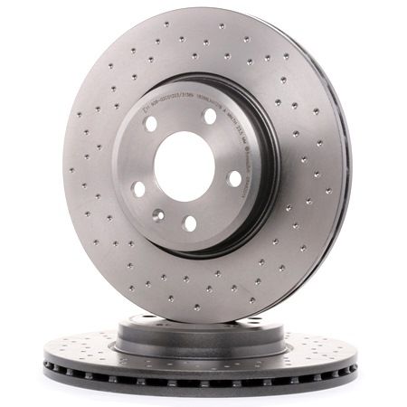 BREMBO 09.A820.1X: Jarrulevy Ø: 314mm, rei'itetty/tuuletettu sisältä, Ø: 314mm, pinnoitettu, Ruuveilla XTRA LINE