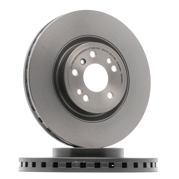 BREMBO 09.A956.11: Brzdový kotúč Ø: 330mm, s vnútorným chladením, Ø: 330mm, potiahnutá, so skrutkami COATED DISC LINE