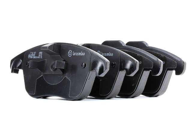 BREMBO P 61 117: Brzdové platničky PRIME LINE s prislusenstvom, s piestovym klipom, s proti hlukovým plechom