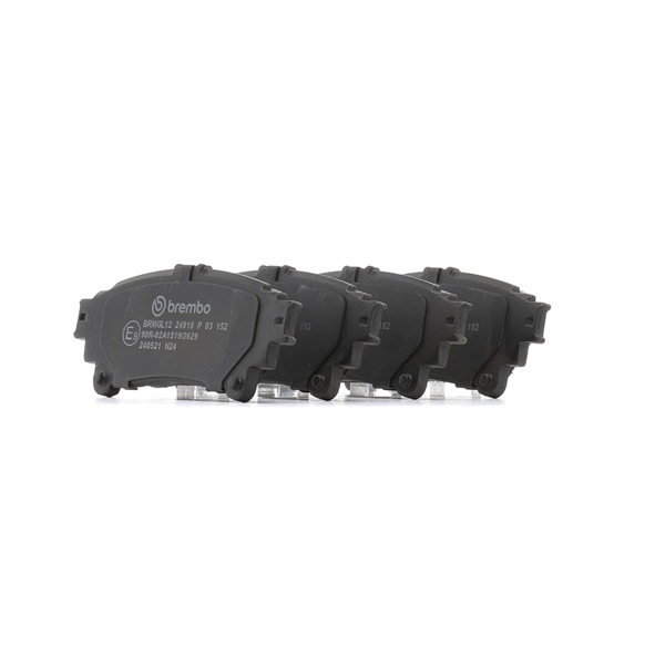 BREMBO P 83 152: Piduriklotsid PRIME LINE ilma lisavarustuseta, koos kokkusurumisvastase plekiga