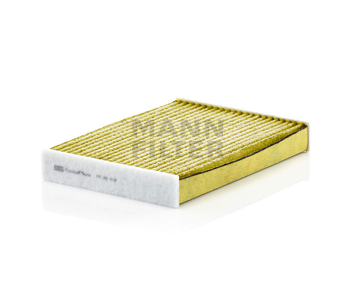 MANN-FILTER FP 25 012: Interieurfilter Actief-koolstoffilter met meerwaardig fenol, Met antibacteriële werking, Fijnstoffilter (PM 2.5), Met schimmelwerende werking, Carbon filter, FreciousPlus