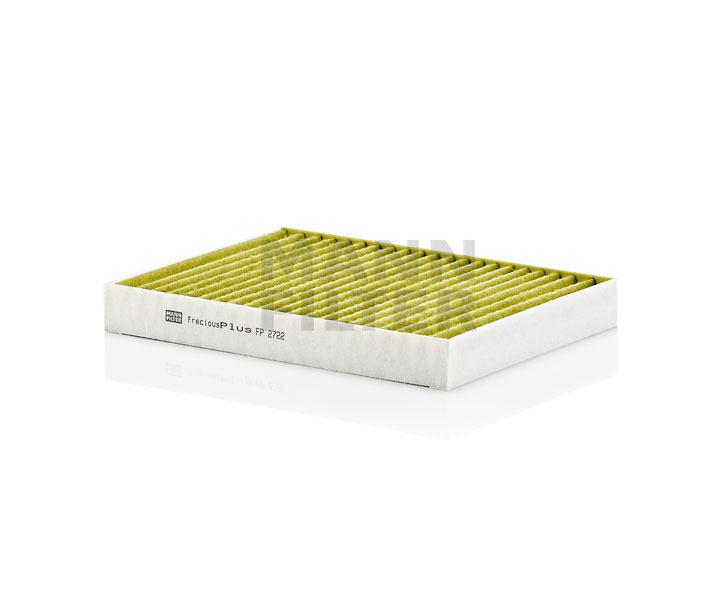 MANN-FILTER FP 2722-2: Filtru, aer habitaclu Filtru carbune activ cu polifenol, cu efect antibacterial, Filtru praf fin (PM 2.5), cu efect fungicid, Filtru carbon activ, FreciousPlus