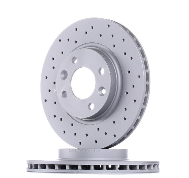 ZIMMERMANN 470.5403.52: Disco de freno Ø: 258mm, ventilación interna, perforado, Ø: 258mm, revestido SPORT COAT Z