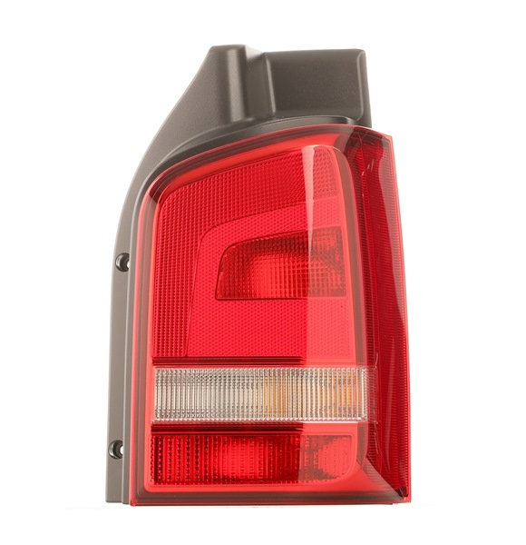 HELLA 2SK 010 318-081: Piloto trasero derecha, con portalámparas, con lámpara, transparente, Rojo