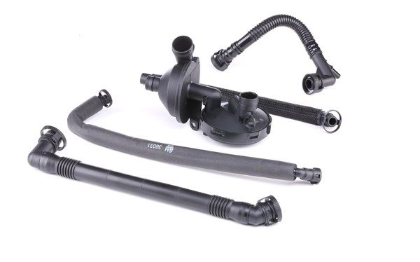 FEBI BILSTEIN 46303: Ventil, aerisire carter febi Plus cu material de atașare/fixare