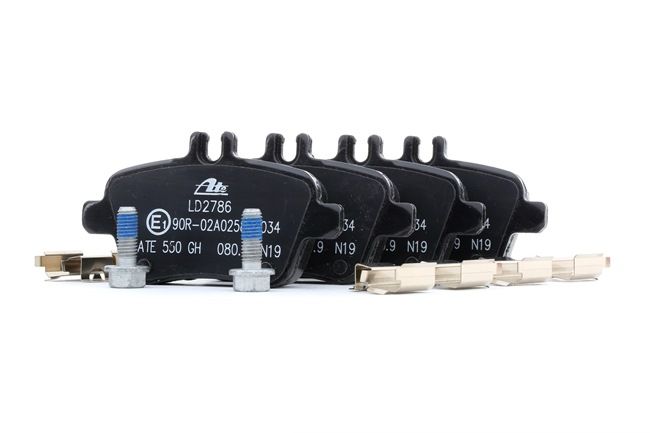 ATE 13.0470-2786.2: Juego de pastillas de freno con accesorios, con tornillos pinza freno Ceramic