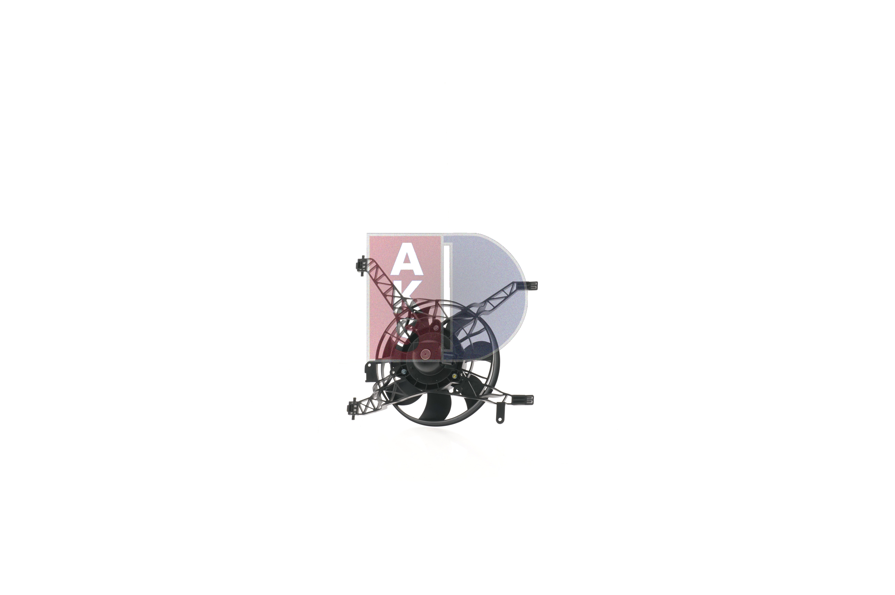 AKS DASIS 098137N: Kühlerlüfter 285mm, mit Kühlerlüfterrahmen (Zarge)
