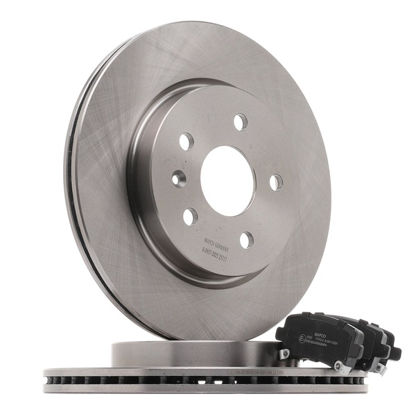 MAPCO 47700: Bremžu komplekts, Disku bremzes Aizmugurējais tilts, Ø: 315mm, ar iekšējo ventilāciju, ar piespiedējplāksni