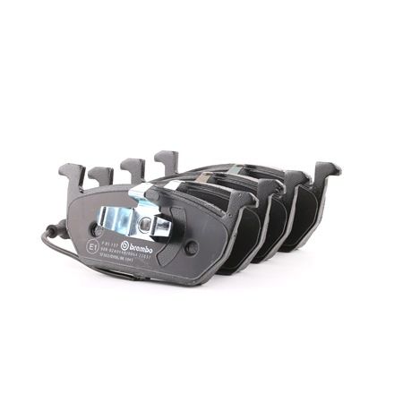 BREMBO P 85 137: Bremsbeläge mit Zubehör, mit Kolbenclip, mit Anti-Quietsch-Blech, PRIME LINE - Ring