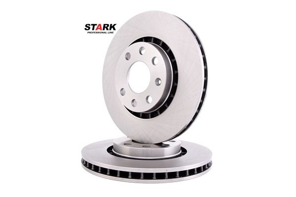 STARK SKBD-0022842: Brzdový kotouč přední osa, R: 256mm, větráno, Litina, R: 256mm, nepotažený (bez vrstvy), bez šroubu