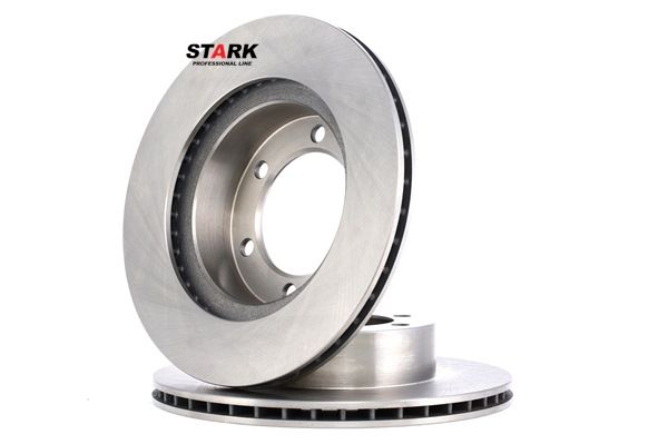 STARK SKBD-0022980: Remschijf Vooras, Ø: 318,7mm, Geventileerd, Gietijzer, Ø: 318,7mm, Geen coating, Zonder schroeven