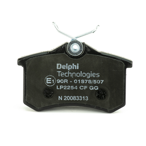 DELPHI LP2254: Juego de pastillas de freno con accesorios, Chapa antichirridos