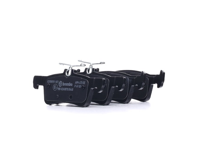 BREMBO P 61 121: Bremsbeläge PRIME LINE ohne Zubehör, mit Anti-Quietsch-Blech