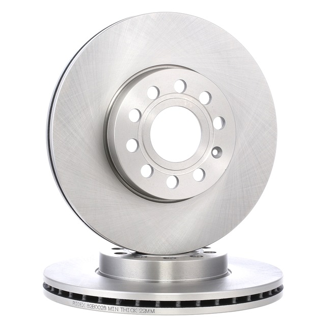 RIDEX 82B0028: Δισκόπλακα μπροστινός άξονας, Ø: 288mm, αεριζόμενο, Χυτοσίδηρος, Ø: 288mm, χωρίςεπίστρωση, χωρίς βίδες