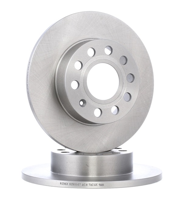 RIDEX 82B0037: Disque de frein Essieu arrière, Ø: 256mm, plein, Fonte, Ø: 256mm, nu/non protégé/non plastifié, sans vis/boulons