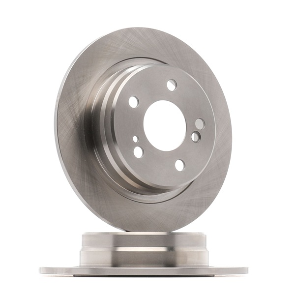 RIDEX 82B0026: Brzdový kotouč Zadní náprava, R: 278mm, plný, Litina, R: 278mm, nepotažený (bez vrstvy), bez šroubu