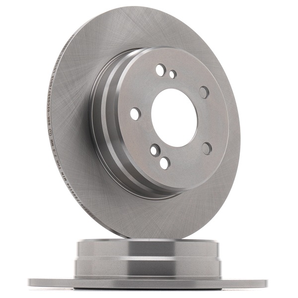 RIDEX 82B0686: Brzdový kotouč Zadní náprava, R: 278mm, plný, Litina, R: 278mm, nepotažený (bez vrstvy), bez šroubu