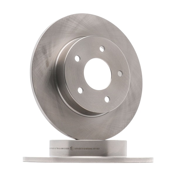 RIDEX 82B0107: Bremsscheibe Hinterachse, Ø: 277,5mm, voll, Gusseisen, Ø: 277,5mm, unbeschichtet, ohne Schrauben
