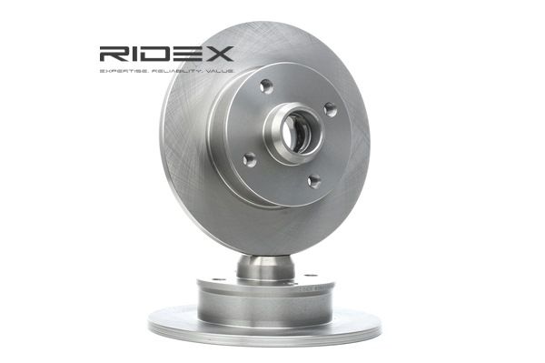 RIDEX 82B0233: Disco de freno Eje trasero, Ø: 226mm, macizo, Hierro fundido, Ø: 226mm, sin recubrimiento, sin tornillos