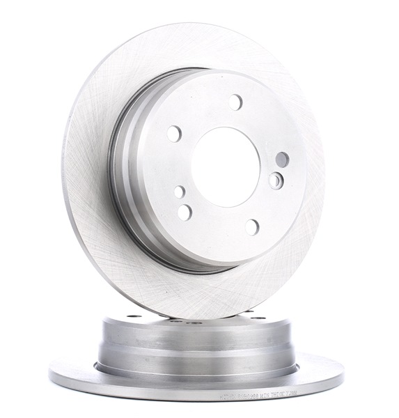RIDEX 82B0988: Brzdový kotouč Zadní náprava, R: 258mm, plný, Litina, R: 258mm, nepotažený (bez vrstvy), bez šroubu